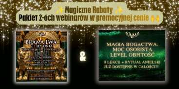 Magiczna Promocja - Dwa Webinary - BRAMA LWA + BOGACTWO